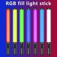 thumbnail image 1 of Rechargeable Handheld Light Wand Multicolor LED Glow Stick with 2000mAh Battery Dimmable RGB Video Light Stick with 5 Lighting Modes for Party Concert Photography, 1 of 8