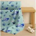 thumbnail image 4 of Soimoi Green Cotton Voile Fabric Shells Ocean Fabric Prints By Yard 42 Inch Wide, 4 of 7