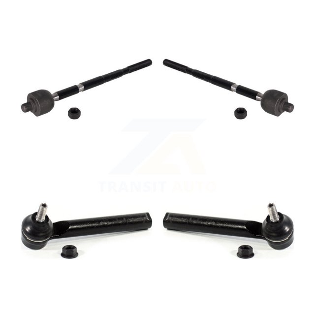 TOR Front Steering Tie Rod End Kit for Car 2012-2019 Fiat 500 - Left Right Side (Driver Passenger) KTR-104427