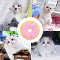 thumbnail image 5 of Gato de peluche con forma de donut, juguete con hierba gatera, almohada interactiva para gatito, regalo para gato, 5 of 5