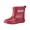 Red, variant on Kids Toddler Rain Boots for Boys Girls with Easy-on Handles Outdoor Boot for Rain, Mud, Cold Weather, Snow