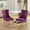 Purple, variant on Purple Velvet Upholstered Dining Chairs Set of 2 with Handmade Backrest and Cushion for Dining