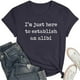 thumbnail image 4 of Camiseta con estampado sarcástico para mujer - Camiseta informal de manga corta con frases divertidas, 4 of 5