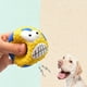 thumbnail image 2 of Juguetes para perros chillones Bolas de perro de dibujos con chirriante Juguetes de látex de goma para mascotas para razas pequeñas - Fútbol amarillo Sunnimix Perros Juguetes Pelota, 2 of 7