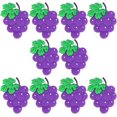thumbnail image 1 of Imanes de nevera de frutas, pizarra blanca de uva, decoración de nevera de frutas, imanes de nevera estéreo para niños pequeños, juguetes educativos, regalo, 10 unidades (uva), 1 of 5