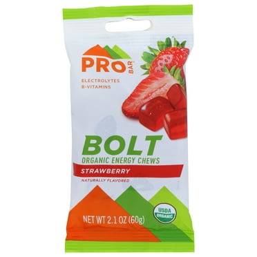 Pack of 12, Probar Strawberry BOLT Energy Chews, 2.1 oz