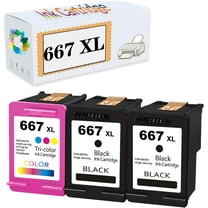 Compatible 667 XL Ink Cartridges Replacement for HP 1275 2374 2375 2376 2775 2776 6475 6476 6075 Printers