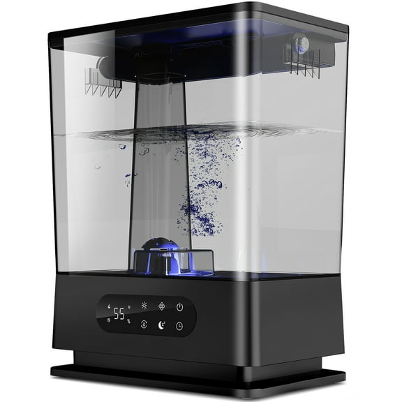 DREO Cool and Warm Mist Humidifier, 6L Top Fill Tank, Quiet Ultrasonic ...