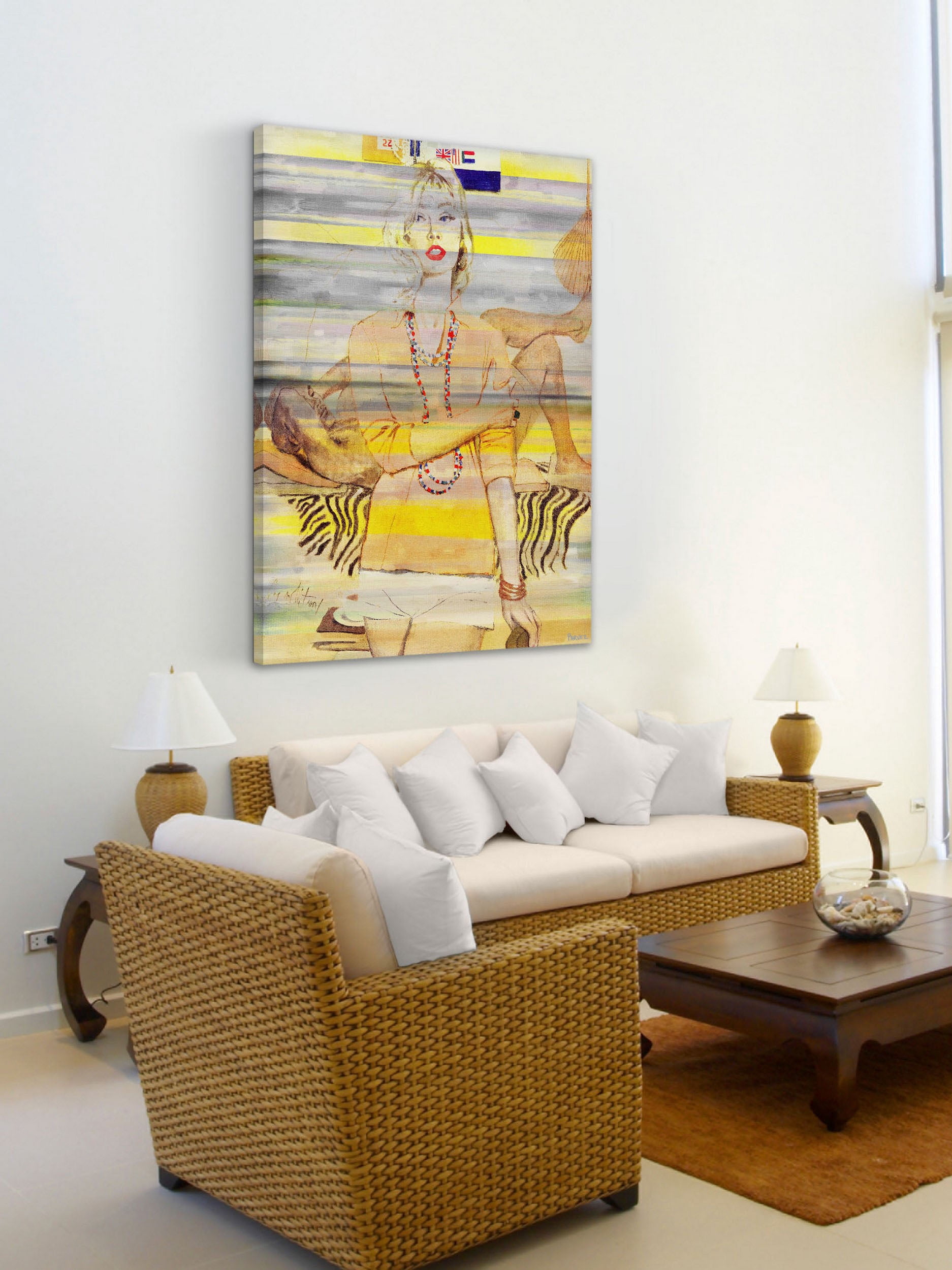 "Casual Flair" Painting Print on Wrapped Canvas
