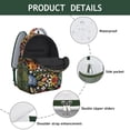 thumbnail image 4 of Romantic Rose and Peony Pattern Bookbag - Lightweight School Backpack with Padded Straps, 4 of 6