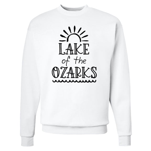 Inktastic Lake of the Ozarks Sun and Lake Adult Sweatshirt