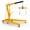 Yellow Folding Engine Hoist, variant on 2 Ton Engine Hoist 4400LBS Chrome Steel Nano-Electroplated High Load Capacity Cherry Picker for Automobile Repair Workshops, 9T Pneumatic Hydraulic Jack Shop Crane with Industrial Swivel Wheels
