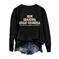 thumbnail image 2 of Womens Great Grandma Sweatshirt Crewneck Casual Pullover Tops Fall Loose Comfy Long Sleeve Pullover Mama Sweatshirt, 2 of 4