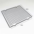 thumbnail image 3 of 3Pcs Cake Cooling Rack, Black Carbon Steel Bread Drying Net, Baking Tool, Non Stick Cooling Net, Baking Tray, Net Rack A, 3 of 5