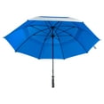 thumbnail image 2 of Suntek 68 In. UV Protection Wind Cheater Vented Canopy Golf Umbrella (Silver and Blue), 2 of 8