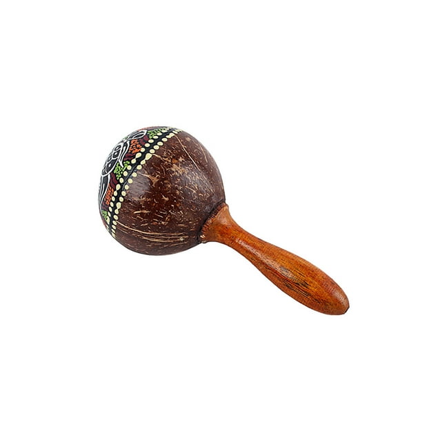 Coconut Shell Cabasa Shaker Gourd Shaker Rattle Percussion Musical
