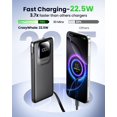 thumbnail image 2 of Cargador portátil Power Bank de 10000 mAh con cables integrados, 2 of 8