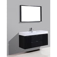 thumbnail image 3 of KubeBath Bliss 48" Black Wall Mount Single Sink Modern Bathroom Vanity, 3 of 8