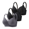 thumbnail image 2 of Lixiuxyad Women's Front Closure Floral Lace Bra Comfortable Support Underwire T Shirt Bralette Soft Wireless Everyday Wear,Bras for Women Green 44, 2 of 3