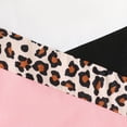 thumbnail image 6 of PatPat 2pcs Kid Girls Leopard Print Colorblock Long Sleeves Tee and Black Leggings Set Sizes 4-12, 6 of 9