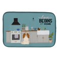 thumbnail image 1 of Carolines Treasures CK7762DDM 14 x 21 in. Cavalier Spaniel Kitchen Scene Dish Drying Mat, 1 of 1