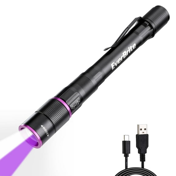 Lápiz recargable EverBrite Flashlight con luz UV y blanca