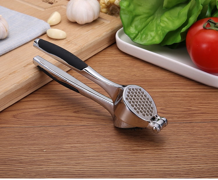 Stainless Steel Garlic Press Squeezer Professional Garlic Mincer And ...