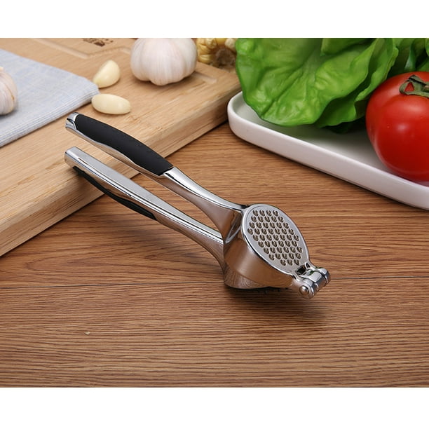 Stainless Steel Garlic Press Squeezer Professional Garlic Mincer and