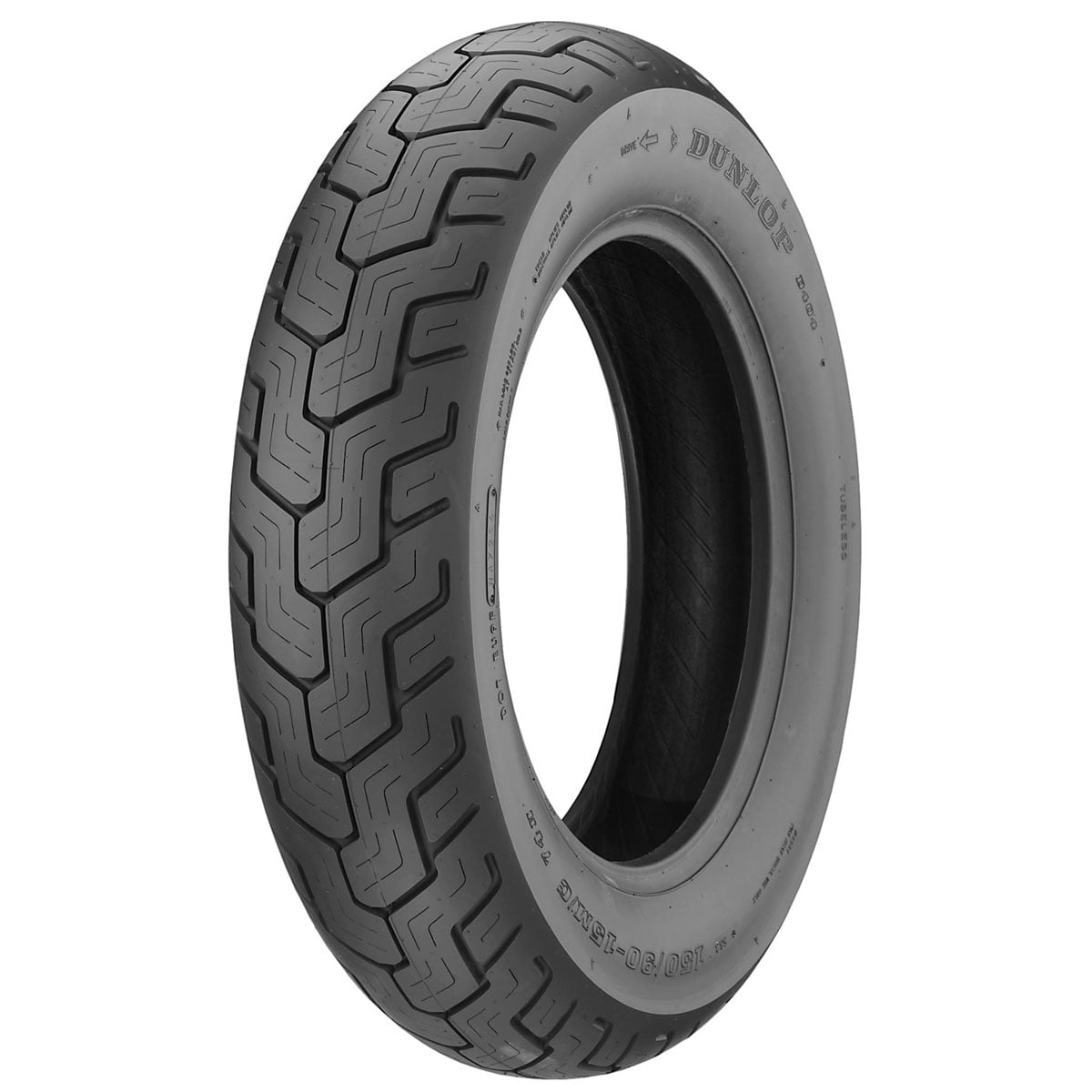 Dunlop D402 Rear Motorcycle Tire MT90B-16 74H Black Wall Compatible With Harley-Davidson Electra-Glide Sport FLHS 1988-1994 