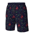 thumbnail image 4 of Balery Christmas Deer Traje de Baño Estilo Hawaiano para Hombre, Shorts de Secado Rápido con Bolsillos-3X-Large, 4 of 6