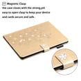 thumbnail image 2 of SaniMore Wallet Case for iPad 10th Generation 10.9" 2022 with Card Slots Pencil Holder Magnetic Clsap Kickstand Full Protective PU Leather Glitter Embossed Cover for iPad 10th Gen, Gold, 2 of 7