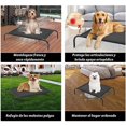 thumbnail image 3 of Cama alta para perros y mascotas pequeños, medianos y grandes, cama alta para perros con marco duradero y red, cuna para perros con patas de goma para uso interior y exterior, lavable, negro(Medium), 3 of 6