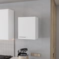 thumbnail image 2 of FM FURNITURE So- Hi Wall Cabinet with One Door White Engineered Wood, 2 of 8
