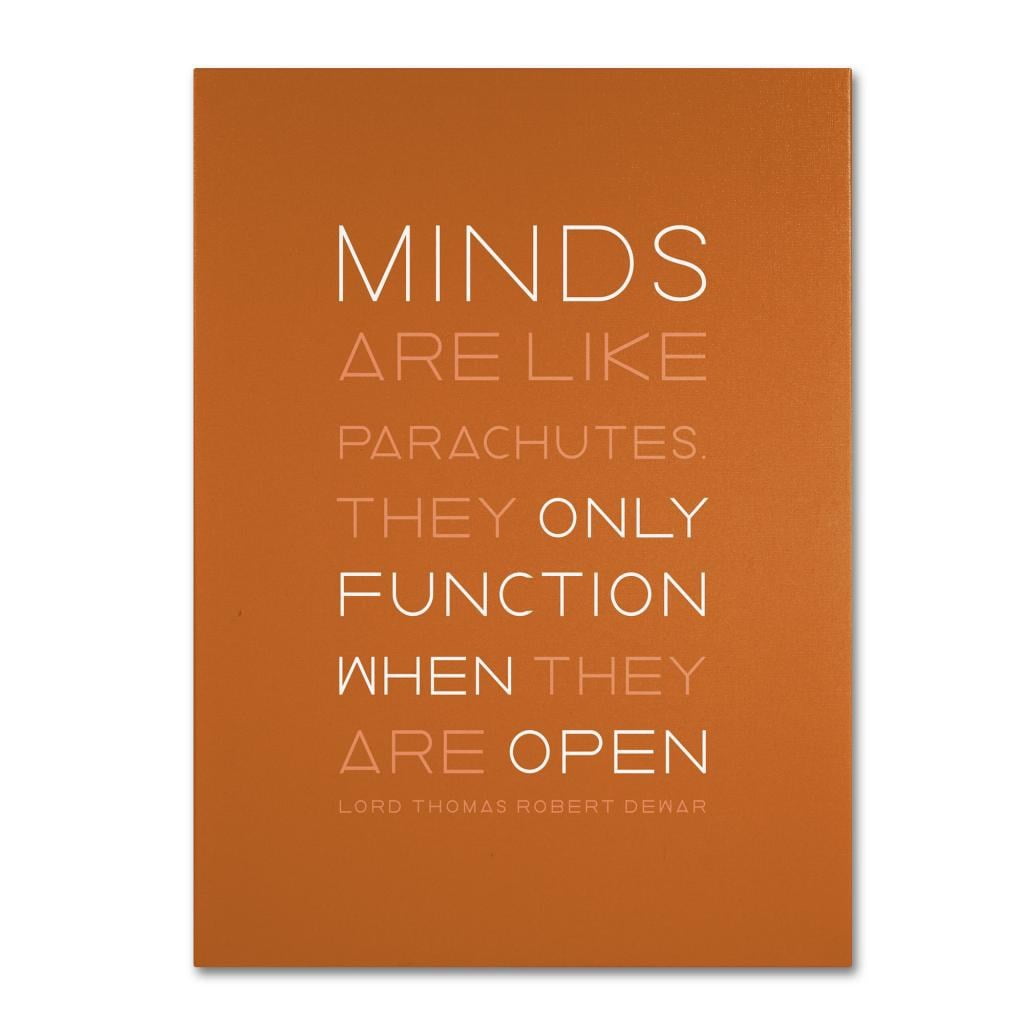 Trademark Fine Art Typography Canvas Art ' An Open Mind II ' by Megan Romo