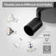 thumbnail image 4 of Foco de techo LED orientable GU10, 3 focos redondo, luz de techo, foco de techo negro, foco moderno, 4 of 5