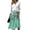 Green, variant on BOMYJESK Summer Dress Ruched Flowy Sexy V Neck Midi Dress Casual Vacation Spring Dress Gray 3XL