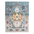 thumbnail image 3 of Unique Loom Madeline Vintage Collection Area Rug - Jackson (9' x 12' Rectangle Teal/Ivory), 3 of 7