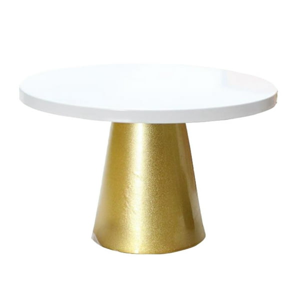 Metal Iron Cake Stand Round Pedestal Dessert Holder Cupcake Display Rack Bakeware for Birthday Wedding 20.5X12CM