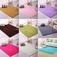 thumbnail image 3 of Carpet Plush Slip Resistant Polyester Solid Color Door Floor Mat for Sitting Room Grey 50cm by 80cm, 3 of 13