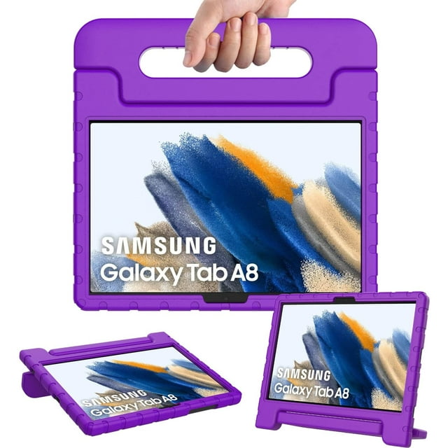Funda para Galaxy Tab A8 10.5 X200 Agarradera Morada