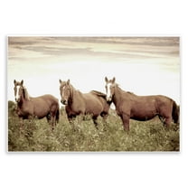 Stupell Industries Horse Trio Gaze Animals Painting Unframed Art Print Wall Art, 15 x 10