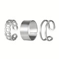 thumbnail image 5 of 3pcs/set Men's Hip Hop Rings, Adjustable Opening Ring, Joint Ring, Jewelry Gift, 5 of 5
