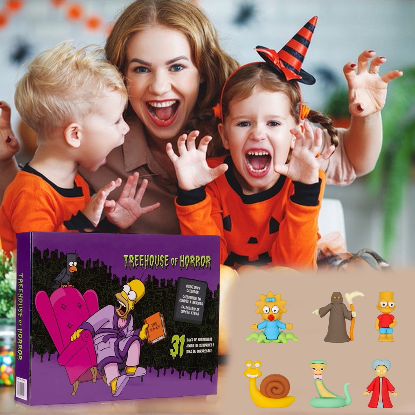 Christmas Advent Calendar 2026, 24-Day Halloween Countdown Calendar for Kids and Adults with 24 pcs Classic Elf Doll Collectible Figures,Ideal Xmas Gift for Boys Girls Teens