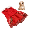 thumbnail image 1 of Falda Navideña Para Cachorros, Vestido Navideño Para Mascotas, Cálida E Innovadora Decoración De Alce Con Lazo Para Gatos Para Chihuahuas, 1 of 7