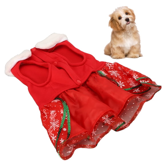 Falda Navideña Para Cachorros, Vestido Navideño Para Mascotas, Cálida E Innovadora Decoración De Alce Con Lazo Para Gatos Para Chihuahuas