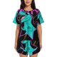 thumbnail image 1 of Balery Rex Dinosaur With Sunglasses Conjunto de Pijama para Mujer con Estampado, Dos Piezas de Manga Corta y Shorts, Ropa de Dormir Suave con Cuello Redondo y Bolsillos-Small, 1 of 6