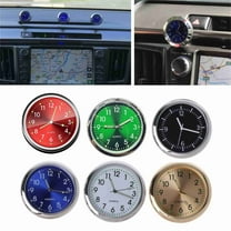 Mini Car Clock Stick On Dashboard | Luminous Analog Pocket Clock | Small Magnetic Vehicle Watch for Car Vent Motorcycle Bike Home Office Decor | 1.57 Inch | 1 Pack