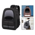 thumbnail image 4 of Pet Backpack Carrier for Cats Pet Travel Carrying Bag for Small Medium Cats and Puppy for Hiking Walking Outdoor Use Black, 4 of 6