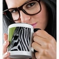 thumbnail image 2 of 3dRose, Detail of the head and eye of a Common zebra, 15oz Two-Tone Black Mug, 2 of 7