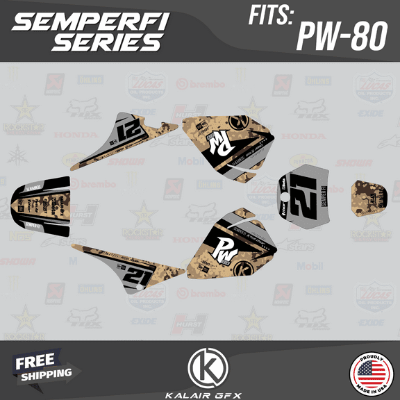 Kalair GFX Graphics Kit for Yamaha PW80 (1990-2008) Semperfi Series